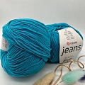 Пряжа YarnArt Jeans 55 т. бирюза