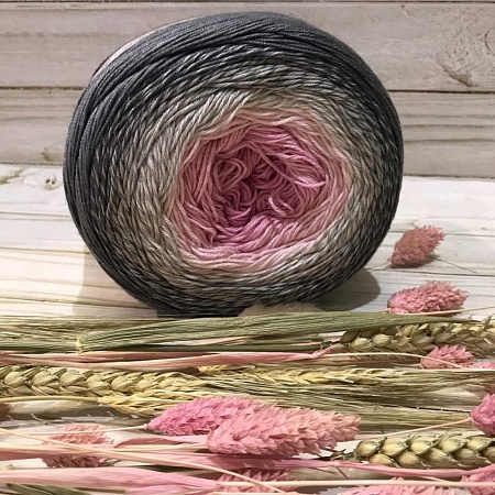 Пряжа YarnArt Flowers 293 серо.молочн.розовый