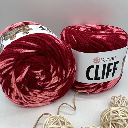 Пряжа Cliff 8317 яркий красный