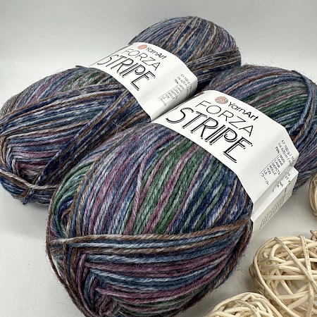Пряжа Yarn Art Forza Stripe 2801