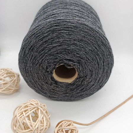 Пряжа в бобинах Silver Plus темно-серый