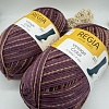 Пряжа Regia Vintage Color /Винтаж Колор/ 02860, radicchio color (цвет радиккио), белый/бордовый)