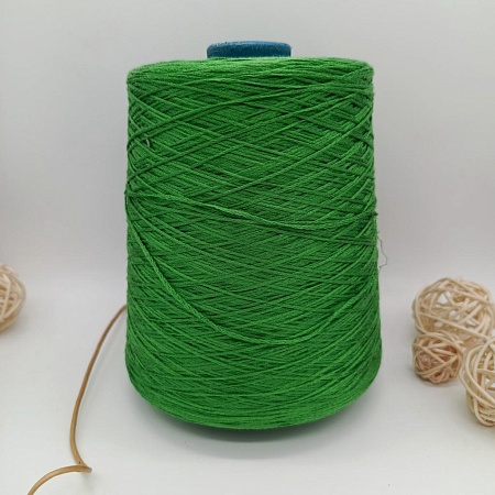 Пряжа в бобинах Seta SCHAPE 3333 EMERAT (цвет &quot;сочная зелень&quot;)