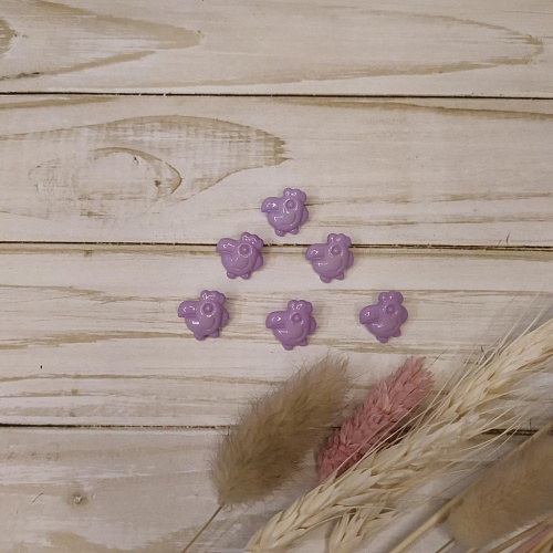 Пуговицы Птичка сиреневая