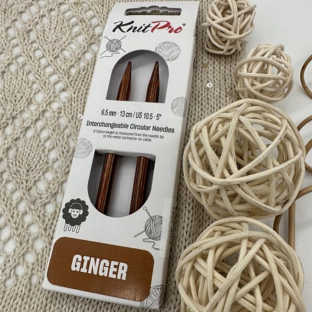 Спицы для вязания 31210 Knit Pro Ginger спицы сьемные 6.5 мм для длины тросика 28-126 см