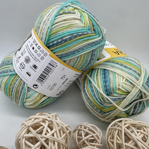 Пряжа Regia 4 - fadig Color 03795 /50гр