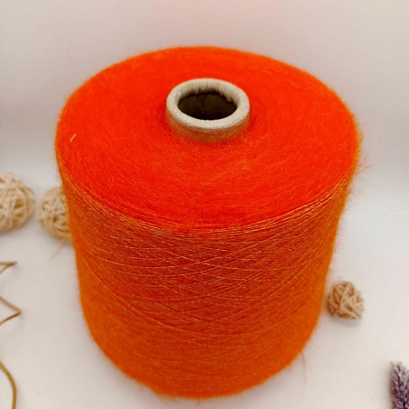 Пряжа в бобинах KID MOHAIR цвет &quot;апельсинка&quot;
