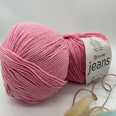 Пряжа YarnArt Jeans 36 св. розовый
