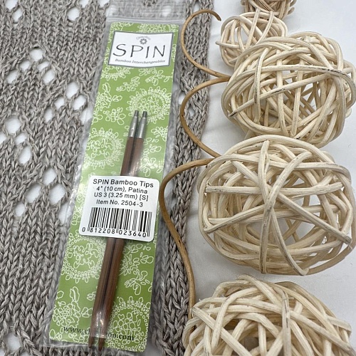Спицы для вязания Спицы съёмные 10 см 3,25 мм, бамбук
