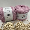 Пряжа Linen Soft лен, вискоза, хлопок 7321 розовое облако