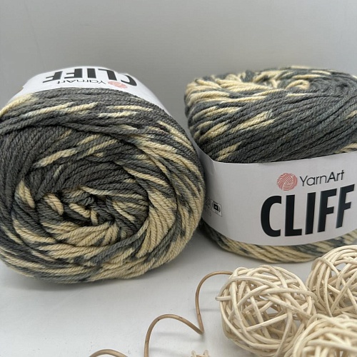 Пряжа Cliff 8305 песочно - серый