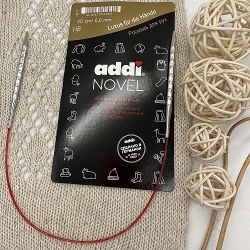 Спицы для вязания Спицы Addi Novel, 40см / 6,0мм