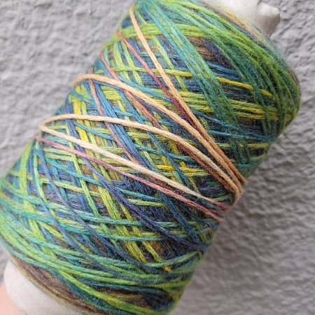 Пряжа в бобинах Missoni Woolly авокадо Цена за 10гр
