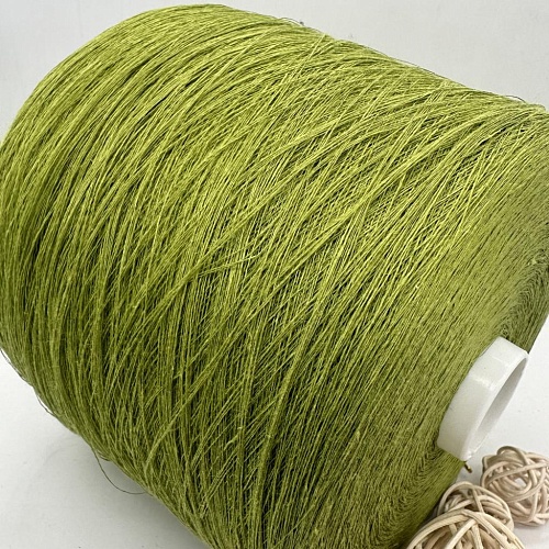 Пряжа в бобинах Лён цвет зелень