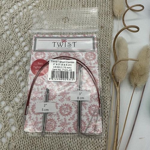 Спицы для вязания Набор спиц twist combo 1,75 мм металл