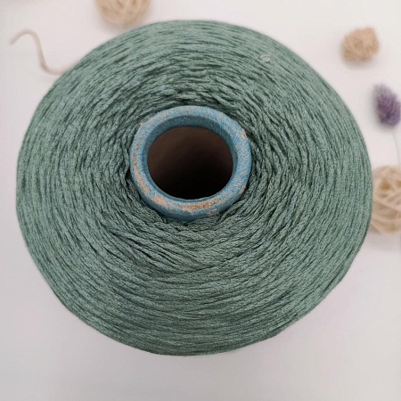 Пряжа в бобинах Seta SCHAPE (цвет &quot;полынь&quot; серо-голубой, чуть в зелень)