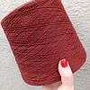 Пряжа в бобинах Biagioli Modesto Cashmere цвет 201549 dark rust (коричневый). Цена за 10гр