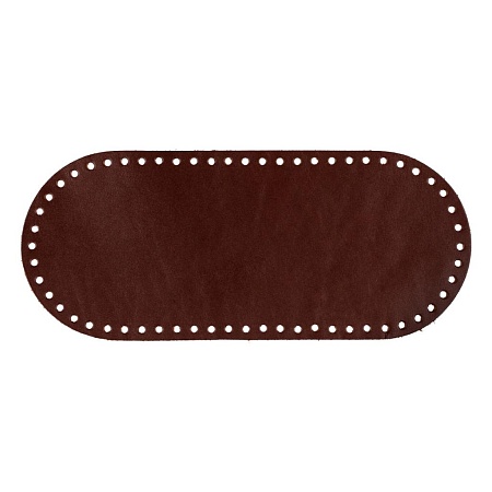 Аксессуары для сумок Донце для вязаной сумки овальное, кожа 1 шт. № 004 коричневый