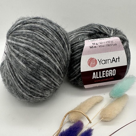 Пряжа Allegro 707 меланж серый