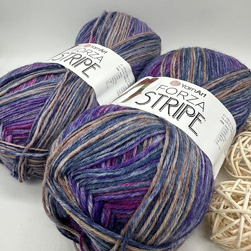 Пряжа Yarn Art Forza Stripe 2809