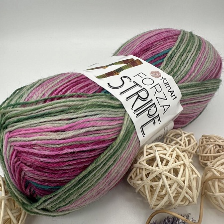 Пряжа Yarn Art Forza Stripe 2808