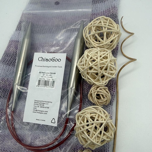 Спицы для вязания ChiaoGoo спицы круговые металл 15 мм 80 см