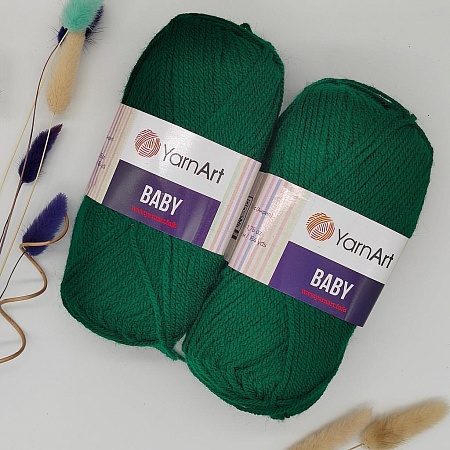 Пряжа Yarn Art Baby (бэби) 590 изумруд