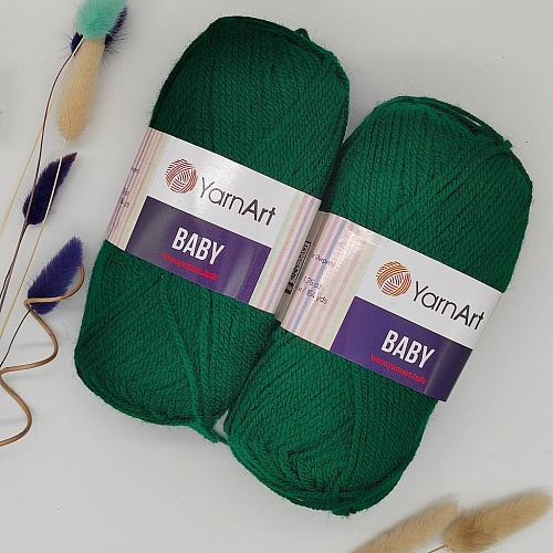Пряжа Yarn Art Baby (бэби) 590 изумруд