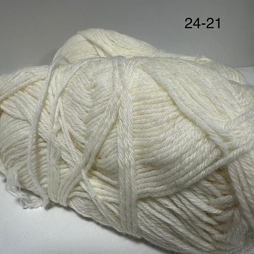 Пряжа в бобинах Arcobaleno (аркобалено) носочная Цвет № 24-21 белый-молочный/70 гр