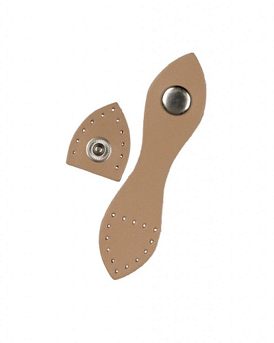 Аксессуары для сумок Застёжка для сумки, кожа 1 шт. № 005 бежевый