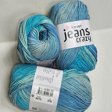 Пряжа Jeans Crazy 8212