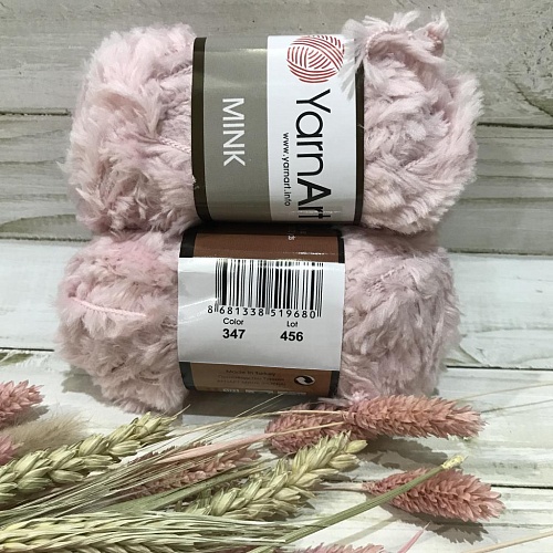 Пряжа YarnArt Mink 347 СВ. РОЗОВЫЙ