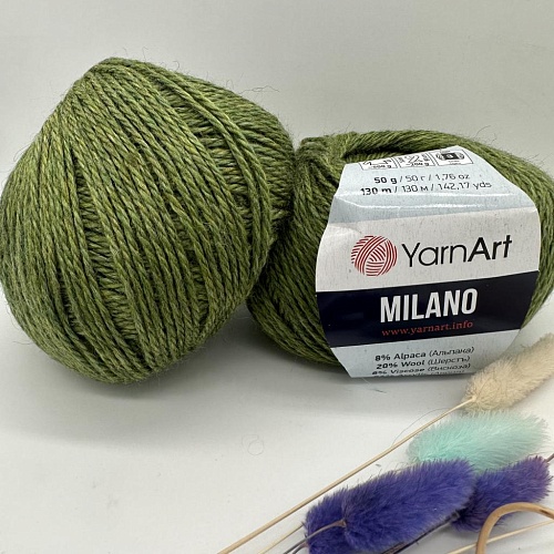 Пряжа Milano 865 св зелёный