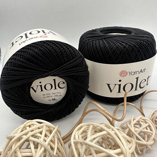 Пряжа Violet 999 черный