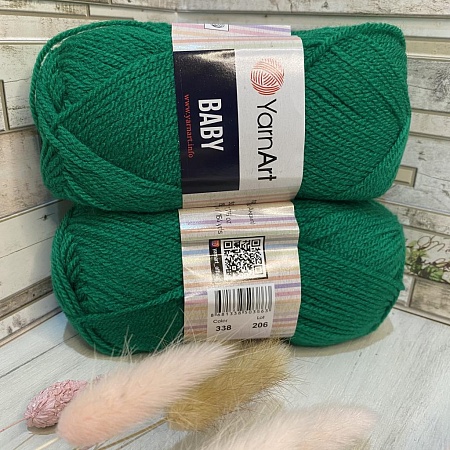 Пряжа Yarn Art Baby (бэби) 338 сочный зелёный