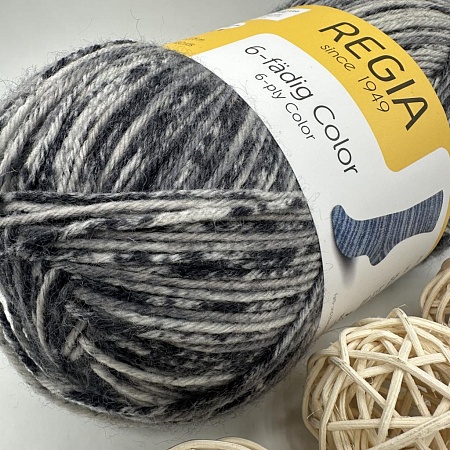 Пряжа Regia 6 - fadig Color 06054