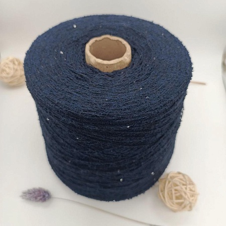 Пряжа в бобинах Boucle (хлопок,пайетки) Цена за 10 гр