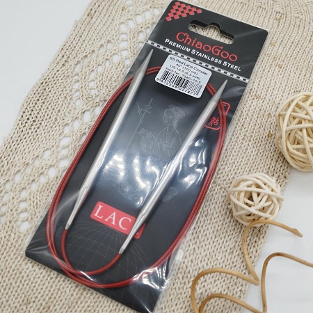 Спицы для вязания ChiaoGoo спицы круговые металл 6,5 мм 100 см