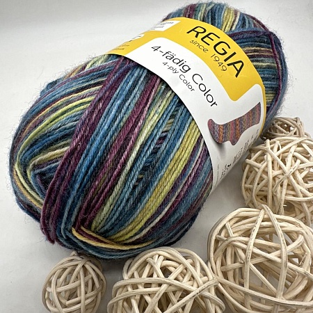 Пряжа Regia 4 - fadig Color 04074