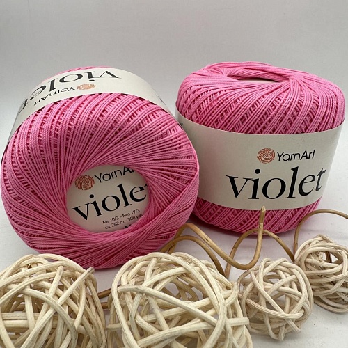 Пряжа YarnArt Violet 5001 розовый