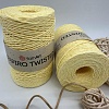 Пряжа Пряжа для вязания рафия крученая Papiro Twisted 1313 желтый