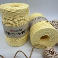 Пряжа Пряжа для вязания рафия крученая Papiro Twisted 1313 желтый