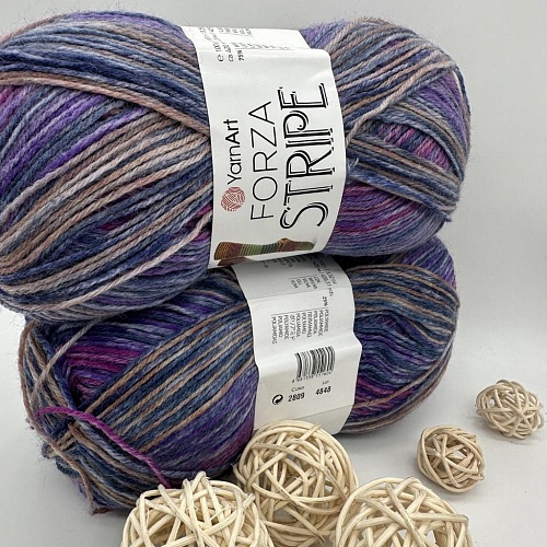 Пряжа Yarn Art Forza Stripe 2809
