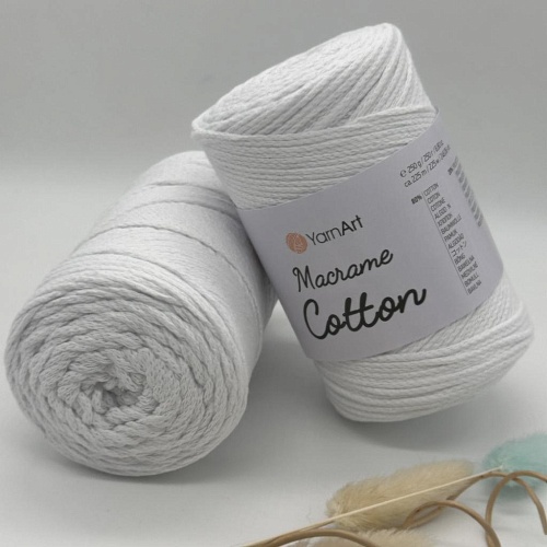 Пряжа Macrame cotton 751 белый