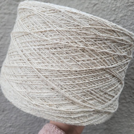 Пряжа в бобинах Bourette Silk 3/15 натуральный Цена указана за 10гр