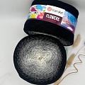 Пряжа Yarn art Flowers 253 бело-серо-черный