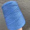 Пряжа в бобинах Merinos цвет 4031 тем.голубой. Цена указана за 10гр