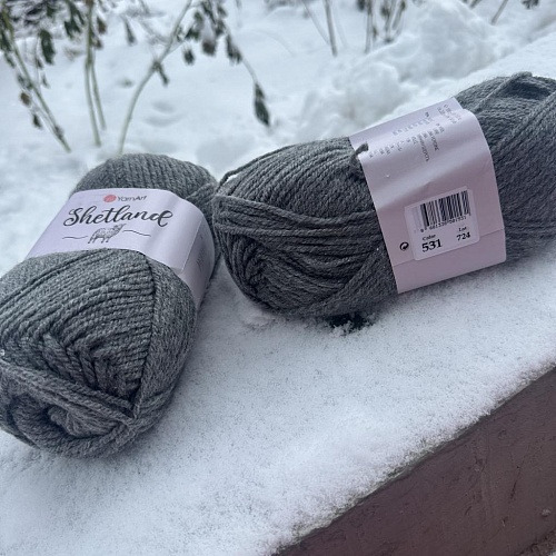 Пряжа Shetland 531 серый