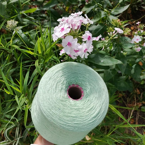 Пряжа в бобинах Harmony 2/30/ Цвет Mint (мята). Цена указана за 10гр.