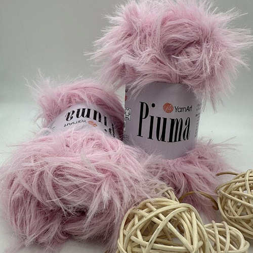 Пряжа Пряжа YarnArt Piuma 4410 розовый